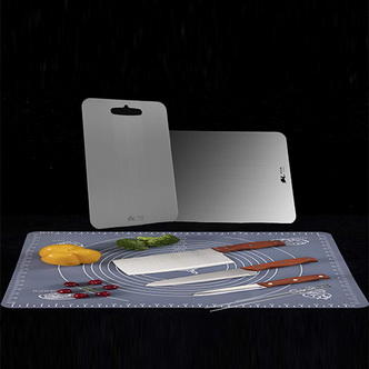 百勒维抗菌不锈钢菜板套组 商品图0