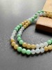 冰种甜绿鸡油黄三彩翡翠珠串 商品缩略图2
