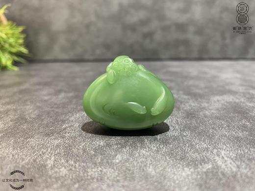 【御珠宫坊】碧玉花鱼挂件 商品图0