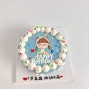 喝奶茶的女孩手绘蛋糕（多款式）-低糖处理无添加 商品缩略图0