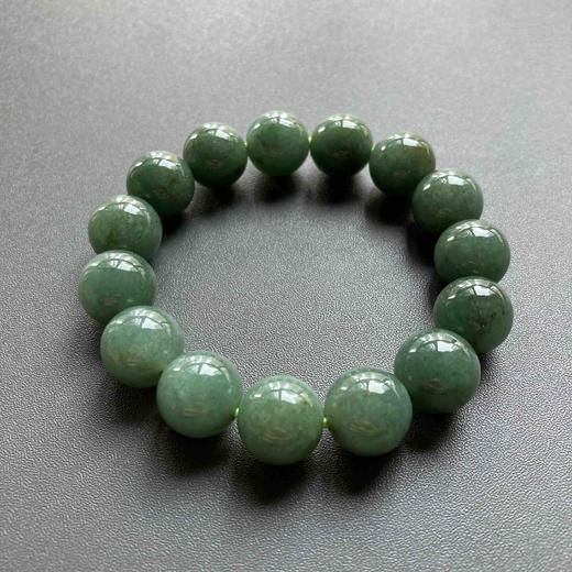 糯种墨绿翡翠大珠串手串 商品图3
