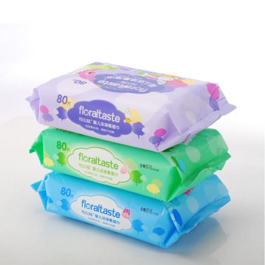 花儿滋婴儿洁净柔湿巾80片超值3连包 商品图1