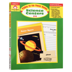 核心技能训练系列 科学 三至四年级 英文原版 Science Centers Grades 3-4 美国加州小学英语教辅 Evan Moor 英文版进口书籍