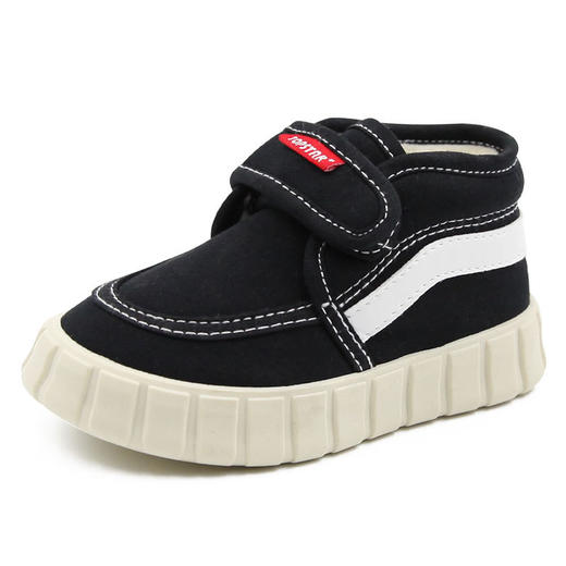 【2双减10 3双减20】【软糯可爱 高帮加绒】TOPSTAR 儿童魔术贴高帮加绒帆布鞋1156 商品图6