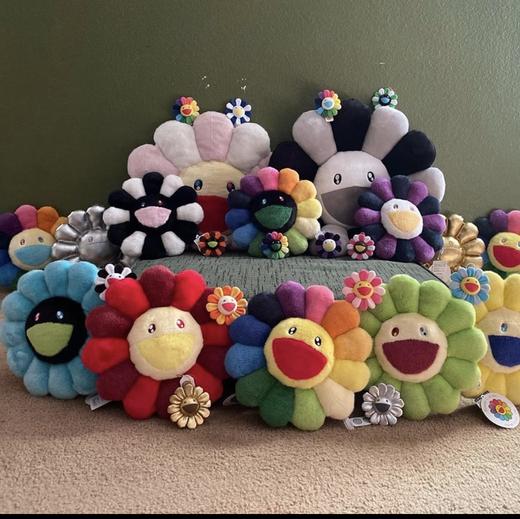 七彩太阳花靠垫-红嘴-60cm 商品图1