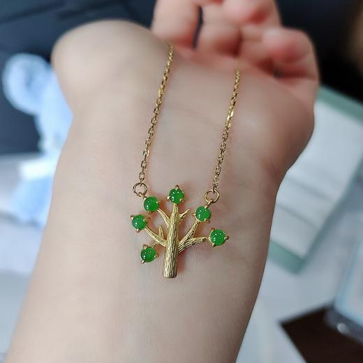 S925银镶翡翠套链 商品图1