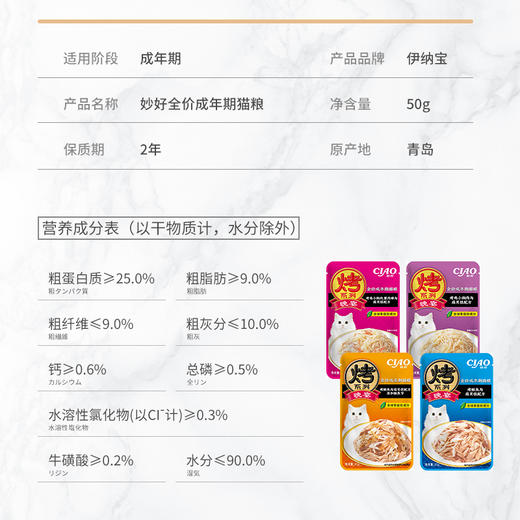 日本伊纳宝妙好湿粮包晚宴50g*12包 商品图2