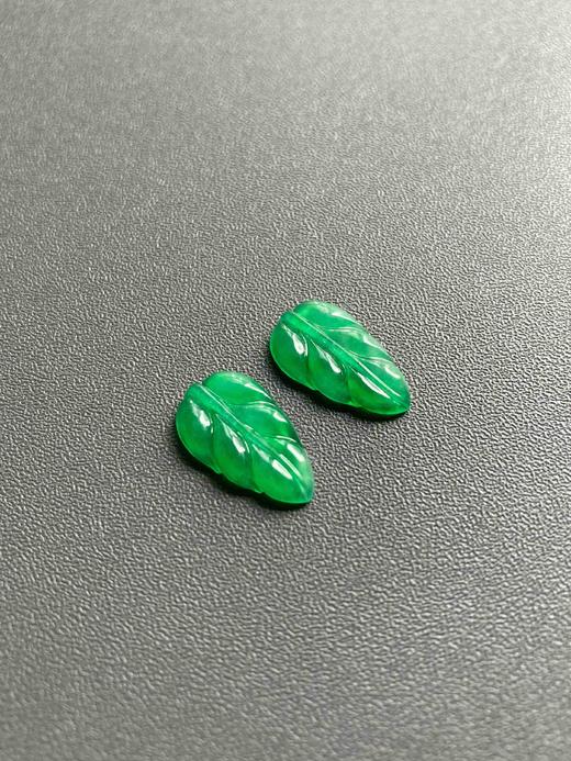 冰种阳绿翡翠叶子 商品图0