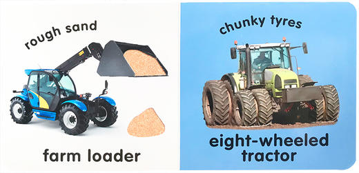 英文原版 DK儿童触摸书 DK Baby Touch and Feel系列：Tractor 拖拉机 启蒙认知纸板书 商品图1