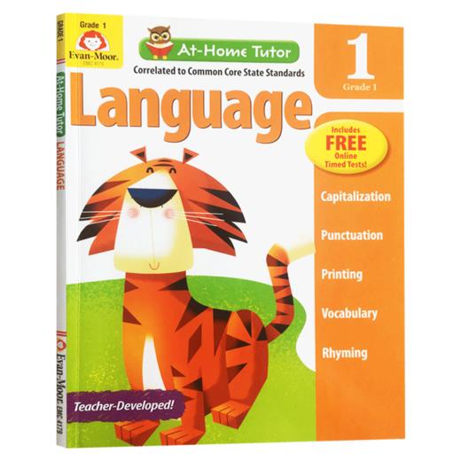 家中导师系列语言练习册 一年级 英文原版 At Home Tutor Language Grade 1 美国加州小学英语教辅 英文版 进口原版书籍 商品图0