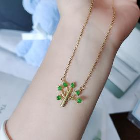 S925银镶翡翠套链