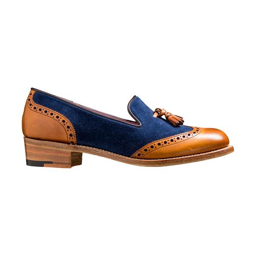 #最后一双特价39码#英国原产女士经典流苏乐福鞋希拉里 HILLARY黄褐色小牛皮/深蓝色牛皮（英码6） 商品图1