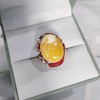 皮绳蜜蜡套装(戒指+项链) 商品缩略图3