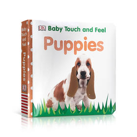 英文原版 Baby Touch and Feel Puppies DK儿童触摸纸板书 0-3岁 亲子互动游戏阅读绘本 认知识别动物启蒙