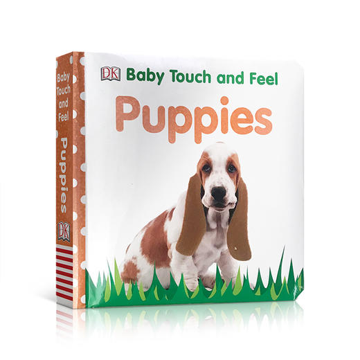 英文原版 Baby Touch and Feel Puppies DK儿童触摸纸板书 0-3岁 亲子互动游戏阅读绘本 认知识别动物启蒙 商品图0