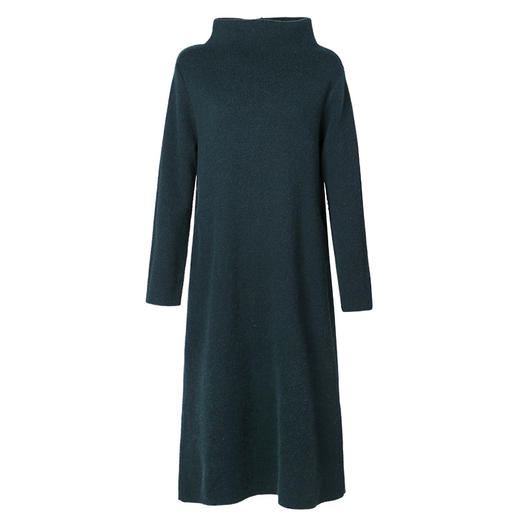 QPE-D203207秋冬新款女时尚长袖宽松中长针织连衣裙 商品图4