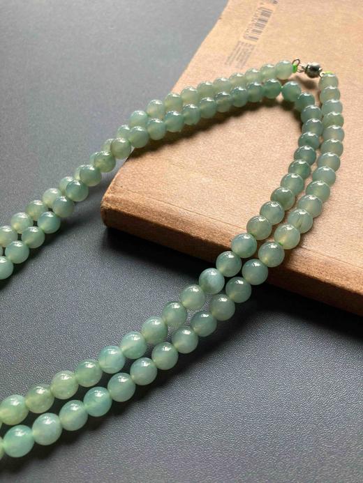 冰种淡晴水翡翠108珠串 商品图1