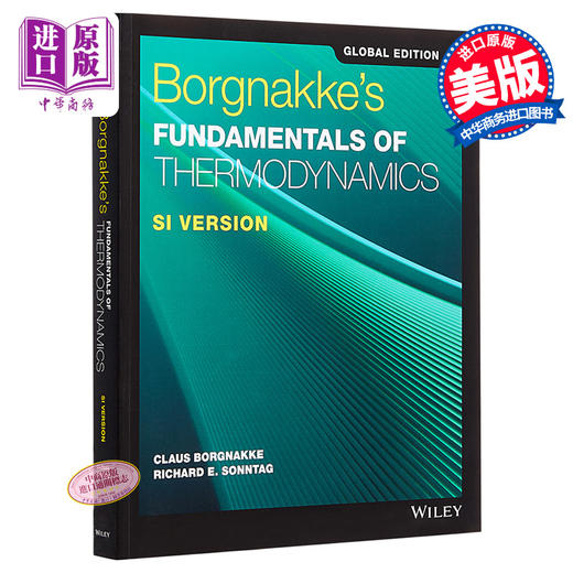 热力学导论 第9版 Borgnakkes Fundamentals  of Thermodynamics, Si Version 英文原版  商品图0