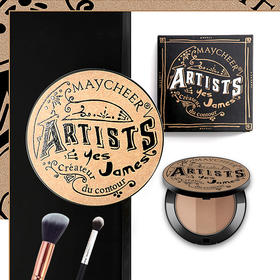 美茜儿立体阴影修容粉饼高光侧影鼻影V脸卧蚕修容盘学生 初学者