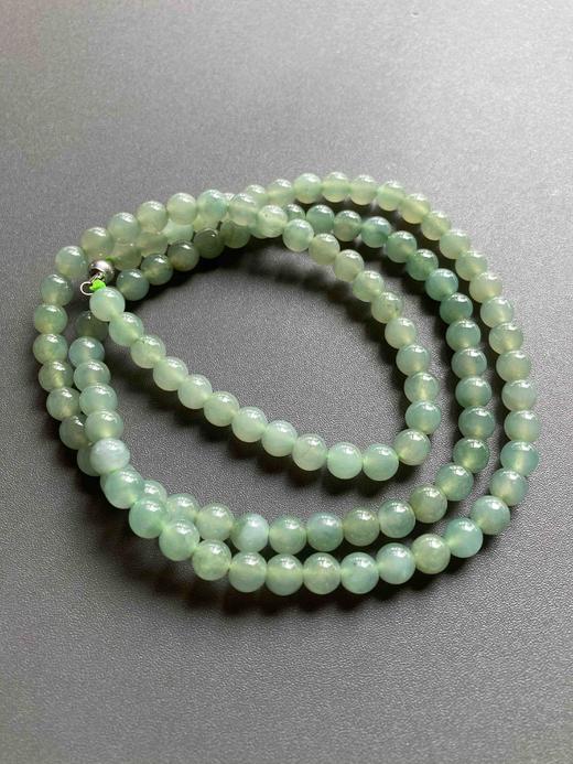 冰种淡晴水翡翠108珠串 商品图2