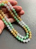 冰种甜绿鸡油黄三彩翡翠珠串 商品缩略图6