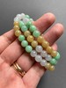 冰种甜绿鸡油黄三彩翡翠珠串 商品缩略图4