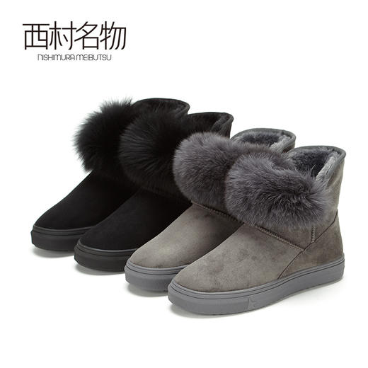 西村名物秋冬新款雪地靴时尚可爱X284S41181 商品图4