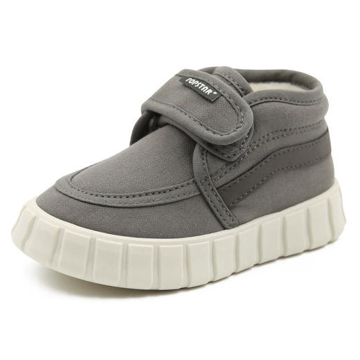 【2双减10 3双减20】【软糯可爱 高帮加绒】TOPSTAR 儿童魔术贴高帮加绒帆布鞋1156 商品图7