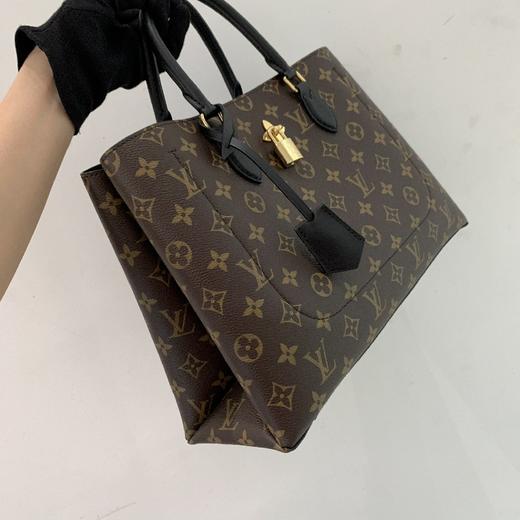 99新lvflowertote老花拼色花卉挂锁手提单肩包