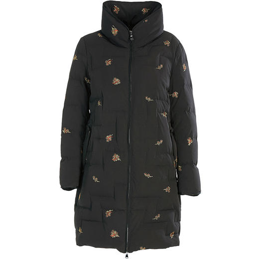 乔万尼秋冬新品重磅绣花工艺如意云设计抗寒保暖中长款羽绒服ES4T429 商品图4