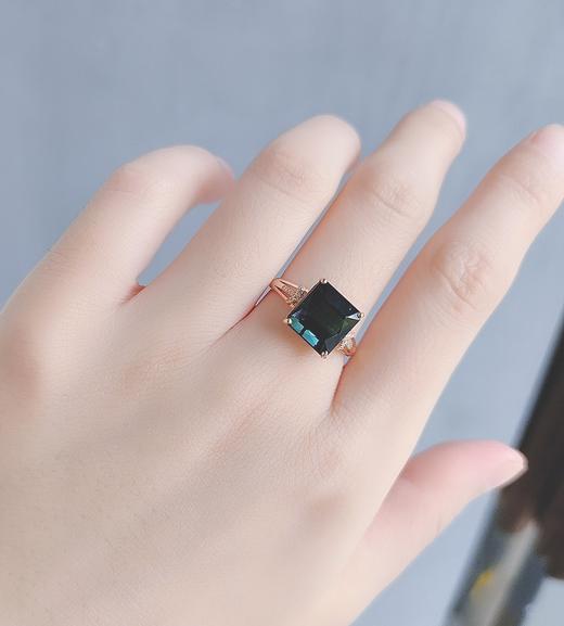 18K镶嵌碧玺戒指 商品图3