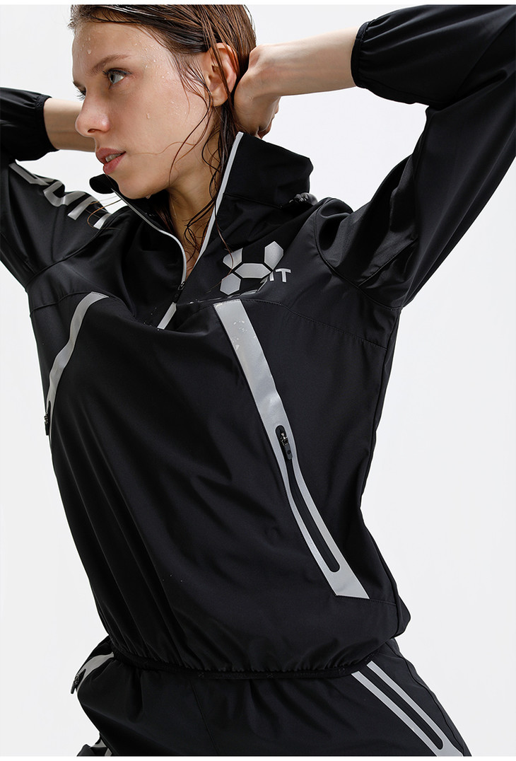 hotsuit后秀女子连帽套头暴汗套装