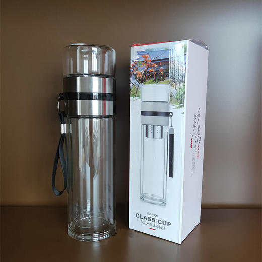 双层玻璃茶水分离杯 泡茶杯水杯子男女便携随手杯创意过滤泡茶师3.260 商品图1
