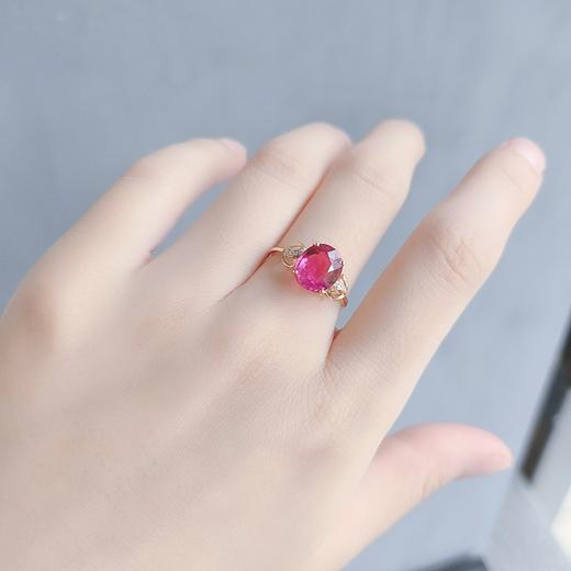 18K镶嵌碧玺戒指 商品图3