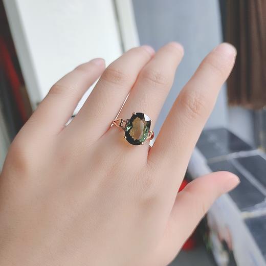 18K镶嵌碧玺戒指 商品图3