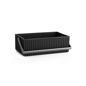 方形波浪收纳筐 黑色 S