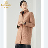 【两色可选】乔万尼秋冬新品棉服保暖棉轻松舒适感十足立领中长棉衣ES4T445 商品缩略图5