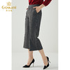 乔万尼秋冬新品简约利落显瘦显腿长英伦风设计感时尚百搭阔腿裤ES4F432 商品缩略图1