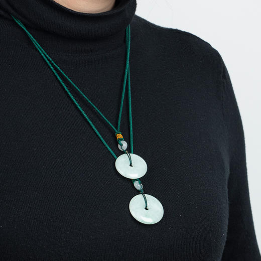 天然A货翡翠平安扣吊坠玉石挂件福利款{多样性发货} 商品图4