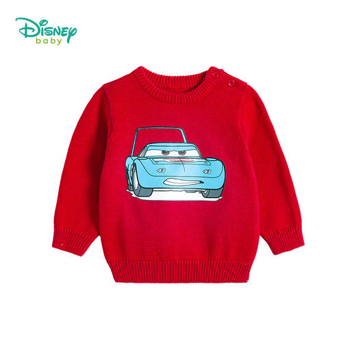 迪士尼赛车总动员男童春秋圆领长袖毛衣 商品图10
