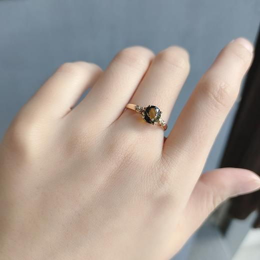 18K镶嵌碧玺戒指 商品图2