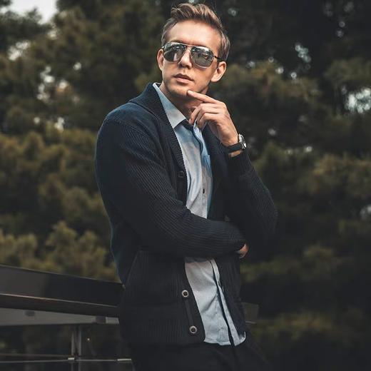 新品龙牙隐潮美丽诺羊毛开衫毛衣 商品图4