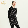 乔万尼秋冬新款重磅羊毛保暖时尚减龄休闲舒适气质款连帽连衣裙ES4E340 商品缩略图2