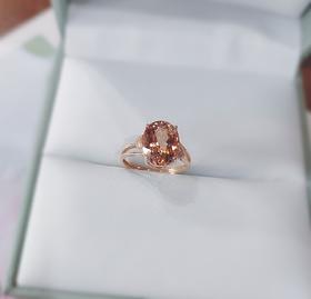 18K镶嵌碧玺戒指