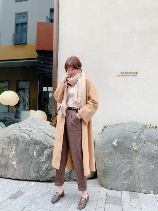 【百图lulu私服】【毛呢裤】九分裤 高腰显瘦直筒宽松  毛呢裤  烟管裤 商品图4