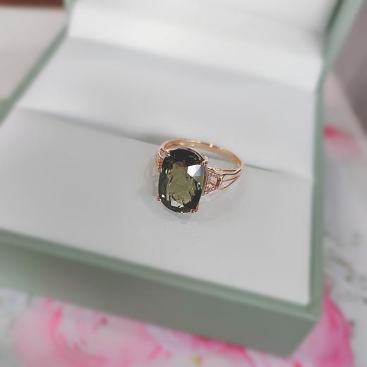 18K镶嵌碧玺戒指 商品图1