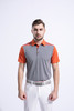 2022顺丰包邮<短袖 拼接条纹 灰 红> 高尔夫服装 纯色男士短袖t恤 优质面料 帅气时尚男装GOLF球衣 商品缩略图0
