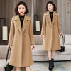 KQL-230081宽松气质加厚羊毛呢双面羊毛绒大衣外套 商品缩略图1