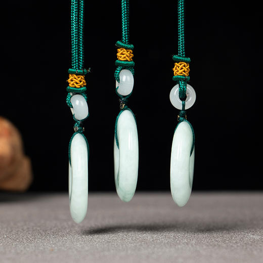 天然A货翡翠平安扣吊坠玉石挂件福利款{多样性发货} 商品图2