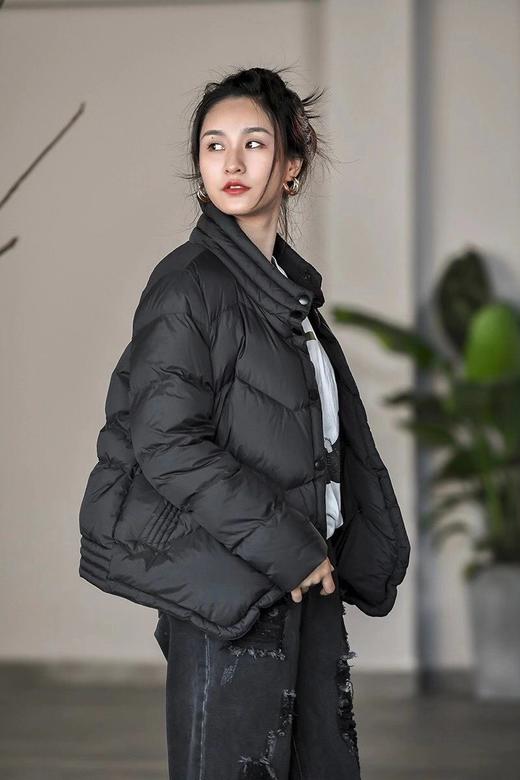 【东方丽人】立领纯色短款羽绒服 - 依琳勒芙